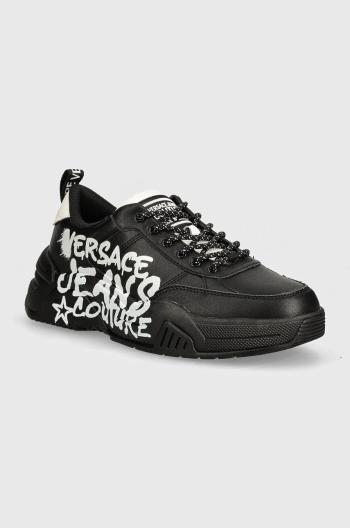 Kožené sneakers boty Versace Jeans Couture Stargaze černá barva, 77YA3SF1 ZP328 899