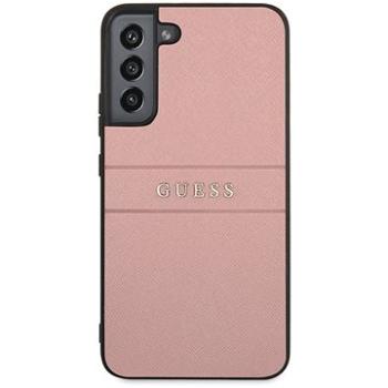 Guess PU Leather Saffiano Zadní Kryt pro Samsung Galaxy S22+ Pink (3666339042844)