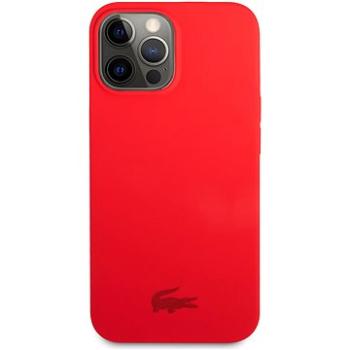 Lacoste Liquid Silicone Glossy Printing Logo Kryt pro Apple iPhone 13 Pro Max Red (LCHCP13XSR)