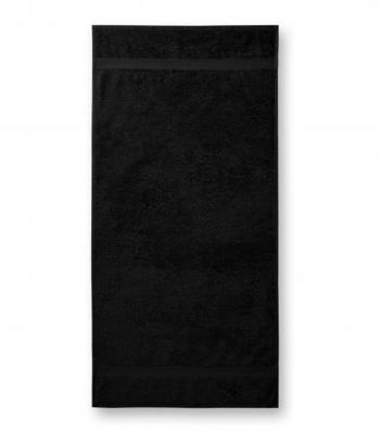 MALFINI Osuška Terry Bath Towel - Černá | 70 x 140 cm