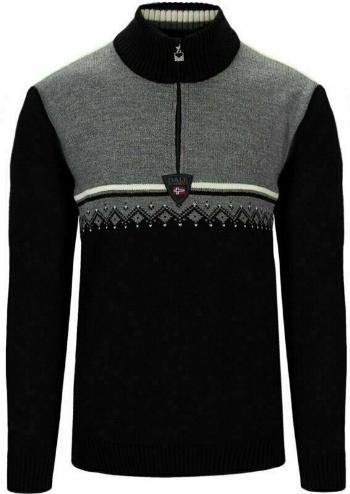 Dale of Norway Lahti Mens Knit Sweater Black/Smoke/Off White 2XL Svetr