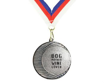 Medaile Dog mother wine lover