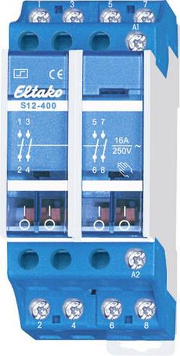 Impulsní spínač Eltako S12-400-230V 21400030, 4 spínací kontakty, 230 V, 10 A, 2300 W