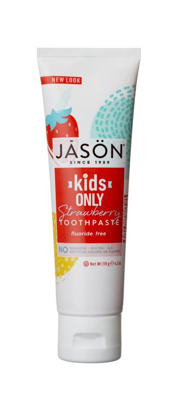 JASON Kids Only! dětská zubní pasta bez fluoridů, jahoda, 119 g