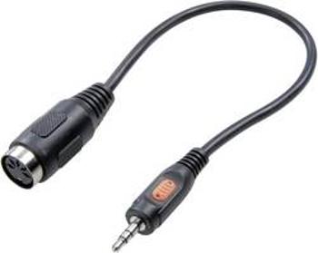 Konektor DIN / jack audio adaptér SpeaKa Professional SP-7869840, černá