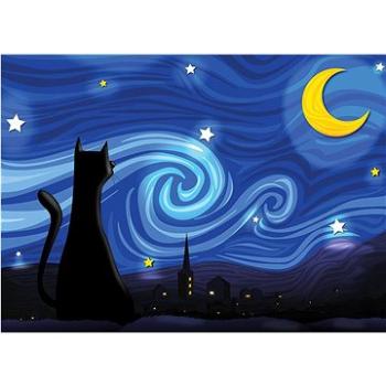 Cobble Hill Puzzle Kočičí hvězdná noc 500 dílků (625012850636)