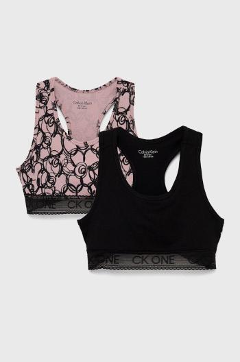 Dětská podprsenka Calvin Klein Underwear 2-pack růžová barva