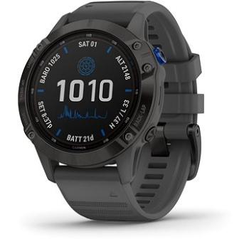 Garmin Fenix 6 Pro Solar Black/ Slate Gray Band (010-02410-11)