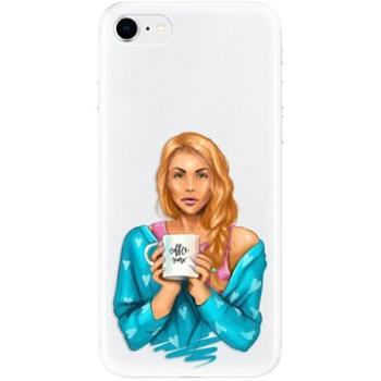 iSaprio Coffe Now - Redhead pro iPhone SE 2020 (cofnored-TPU2_iSE2020)