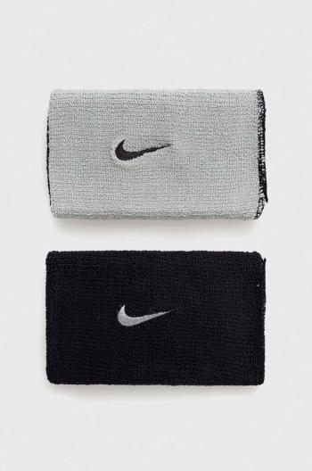 Náramky Nike 2-pack šedá barva