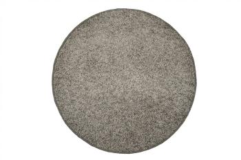 Vopi koberce  100x100 (průměr) kruh cm Kusový kulatý koberec Color Shaggy šedý - 100x100 (průměr) kruh cm Šedá