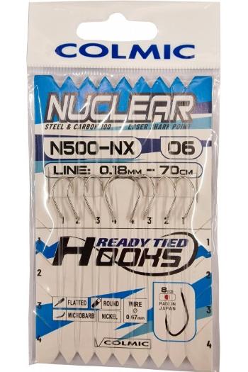 Colmic návazce snalled hooks n500-nx 0,14 mm - velikost háčku 10