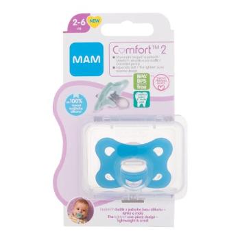 MAM Comfort 2 Silicone Pacifier 2-6m Blue 1 ks dudlík pro děti