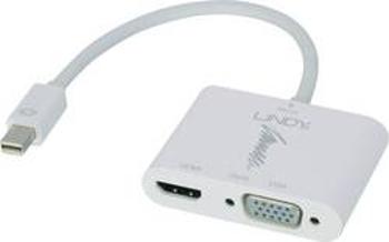 Mini-DisplayPort / HDMI / VGA konvertor LINDY 41070, bílá