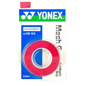 Yonex MESH GRAP AC138 3 KS Vrchní omotávka, červená, velikost