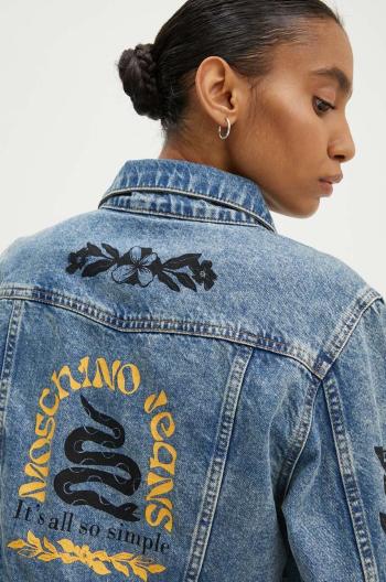 Džínová bunda Moschino Jeans dámská, přechodná, 0501.8221