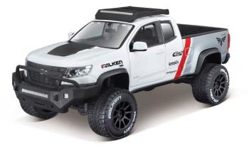 Maisto 2017 Chevrolet Colorado ZR2, bílá, Falken, 1:27