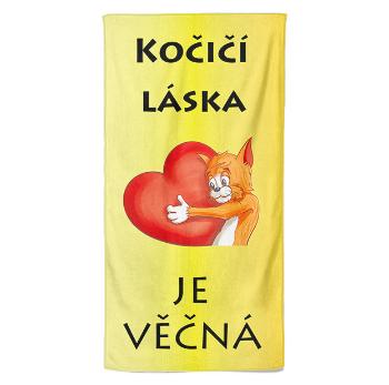 Osuška Kočičí láska je věčná (Velikost osušky: 70x140cm)