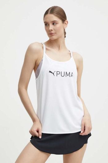 Tréninkový top Puma Fit bílá barva, 523846