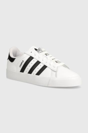 Kožené sneakers boty adidas Originals Campus Vulc bílá barva, JI1918