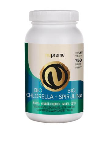 Nupreme Chlorella + Spirulina 750 tablet BIO