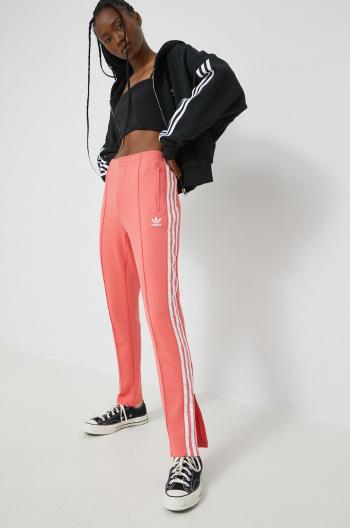 Tepláky adidas Originals Adicolor dámské, růžová barva, s aplikací