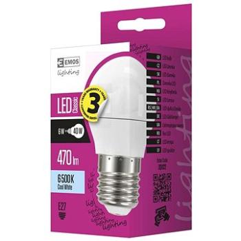 EMOS LED žárovka Classic Mini Globe 5W E27 studená bílá (1525733102)