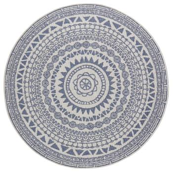 NORTHRUGS - Hanse Home koberce Kusový koberec Twin Supreme 103859 Coron Blue/Cream kruh - 200x200 (průměr) kruh cm Modrá