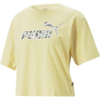 Puma SUMMER SPLASH GRAPHIC TEE Dámské triko, žlutá, velikost