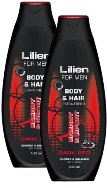 Lilien Sprchový šampon pro muže Dark Red 2 x 400 ml