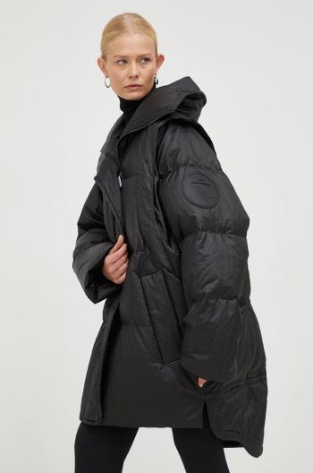 Péřová bunda MMC STUDIO Moonwalk dámská, černá barva, zimní, oversize