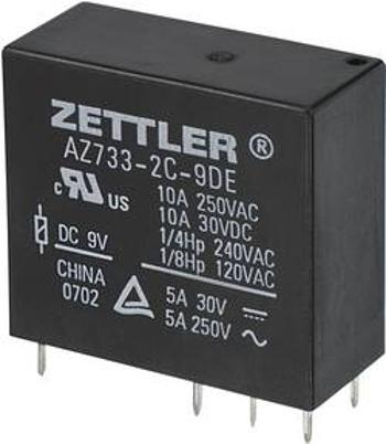 Miniaturní výkonové relé 9 V/DC 10 A Zettler Electronics AZ733-2C-9DE