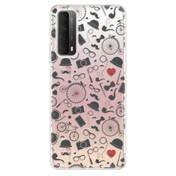 Odolné silikonové pouzdro iSaprio - Vintage Pattern 01 - black - Huawei P Smart 2021