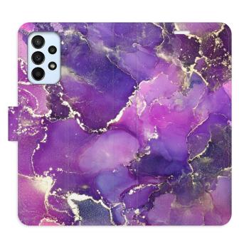 Flipové pouzdro iSaprio - Purple Marble - Samsung Galaxy A23 / A23 5G