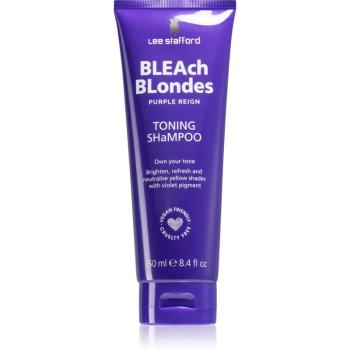 Lee Stafford Bleach Blondes Toning Shampoo šampon pro blond vlasy neutralizující žluté tóny 250 ml