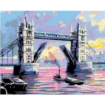 Diamondi - Diamantové malování - TOWER BRIDGE LONDÝN, 40x50 cm, Vypnuté plátno na rám (602668B)