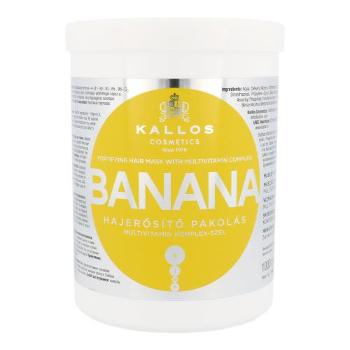 Kallos Cosmetics Banana 1000 ml maska na vlasy pro ženy na poškozené vlasy; na suché vlasy