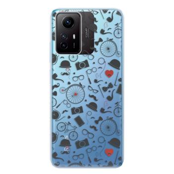 Odolné silikonové pouzdro iSaprio - Vintage Pattern 01 - black - Xiaomi Redmi Note 12S