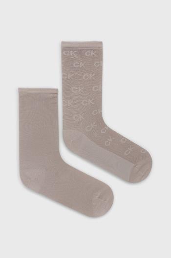 Ponožky Calvin Klein (2-pack) dámské, růžová barva