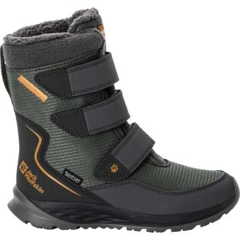 Jack Wolfskin POLAR BOOT TEXAPORE HIGH VC K Dětská zimní obuv, zelená, velikost