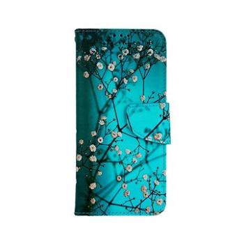 TopQ Pouzdro Realme 9 Pro+ knížkové Modré s květy 71505 (Sun-71505)