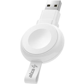 AlzaPower Wireless MFi Watch charger 120 USB-A bílá (APW-CCWFA120AW)