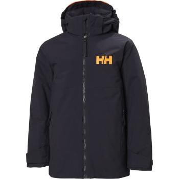 Helly Hansen JR TRAVERSE JACKET Dětská lyžařská bunda, tmavě modrá, velikost 16
