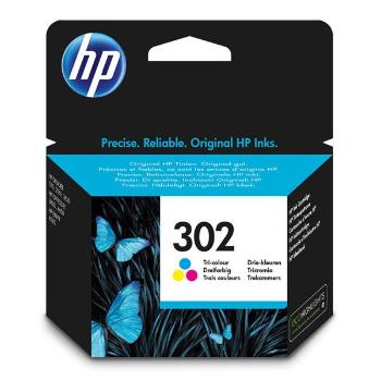 HP F6U65AE - originální cartridge HP 302, barevná, 4ml