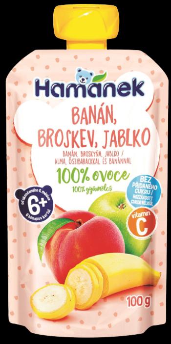 Hamánek kapsička Banán, broskev, jablko 100 g