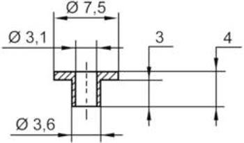 Izolační objímka TRU COMPONENTS TC-V5816-203, 1586598