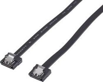 Kabel pro pevný disk [1x SATA zásuvka 7-pólová - 1x SATA zásuvka 7-pólová] Renkforce RF-4174584, černá