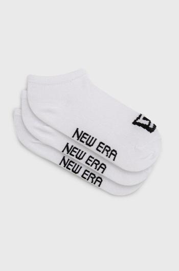 Ponožky New Era (3-pak) bílá barva