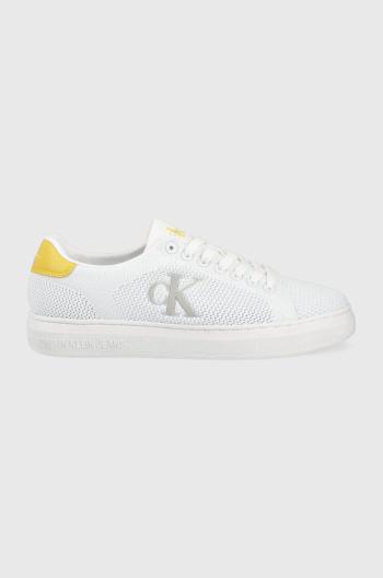 Tenisky Calvin Klein Jeans pánské, bílá barva