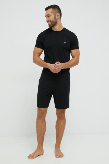 Pyžamo Emporio Armani Underwear černá barva